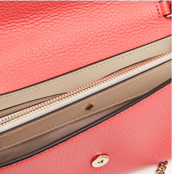 Kate Spade New York Roulette Top Handle Crossbody Bag. Peach Melba - Picture 6 of 16